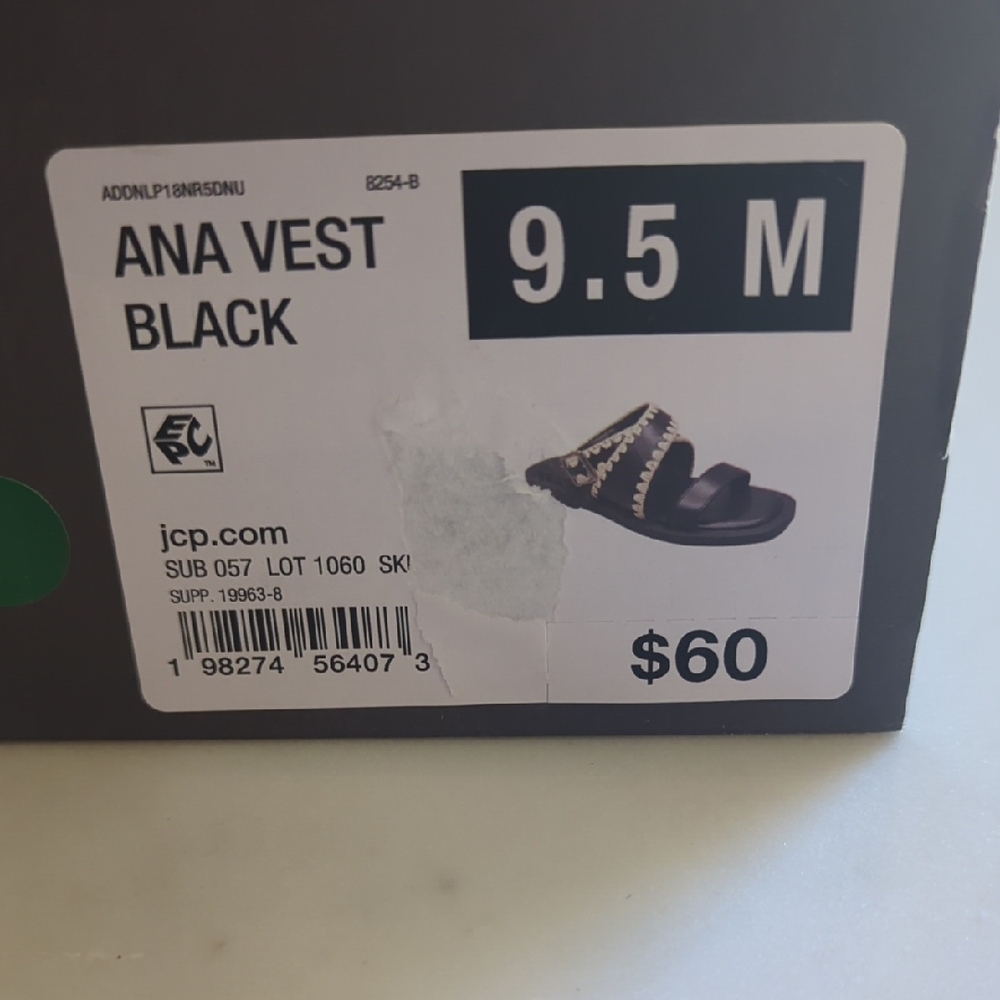 a.n.a Black and Cream Women's Sandals - Picture 4 of 4